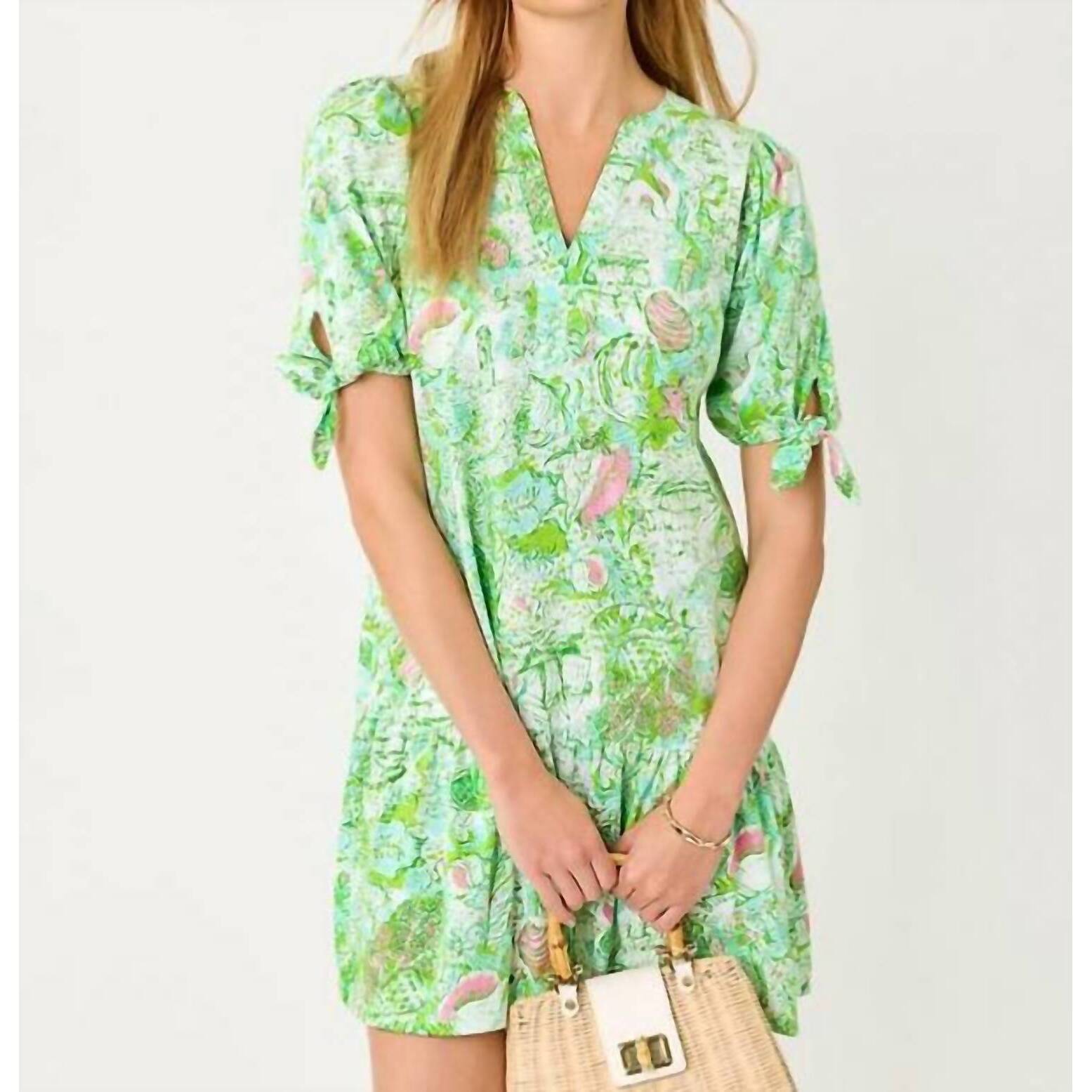 New Lilly Pulitzer Shae Mini Dress In Resort White Ship To Shore